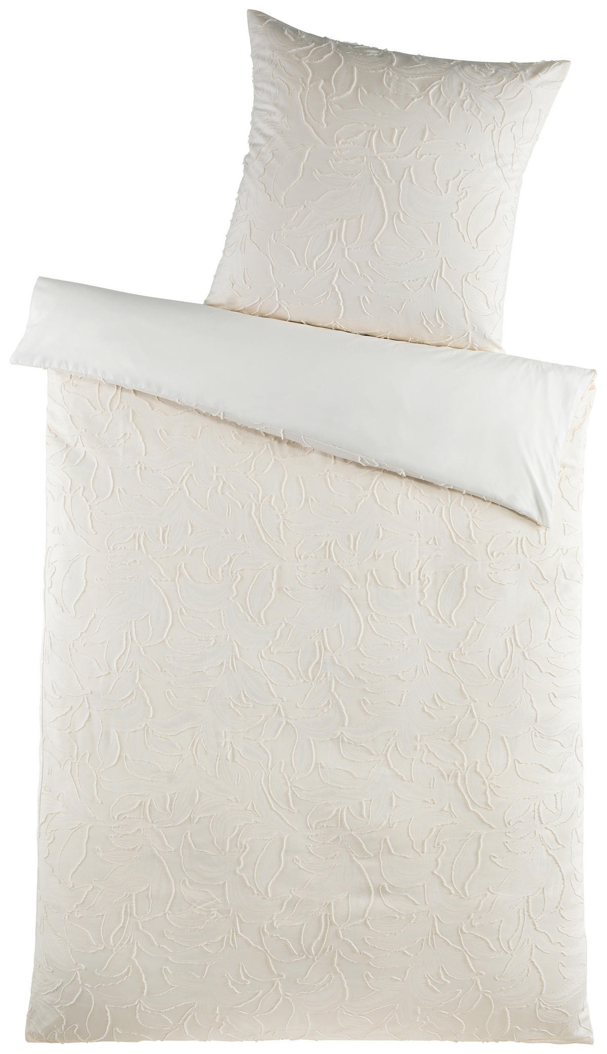 Microfaser Bettwäsche Bettwäsche_Microfaser_Boho-Blätter - champagner (135,00/200,00cm)