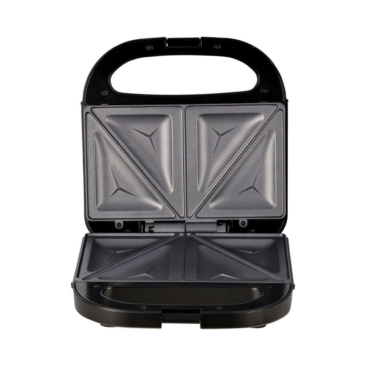 SWISS HOME Sandwichmaker schwarz Edelstahl B/H/L: ca. 11,5x24,5x24 cm PETIT - schwarz (24,00/11,50/24,50cm) - SWISS HOME