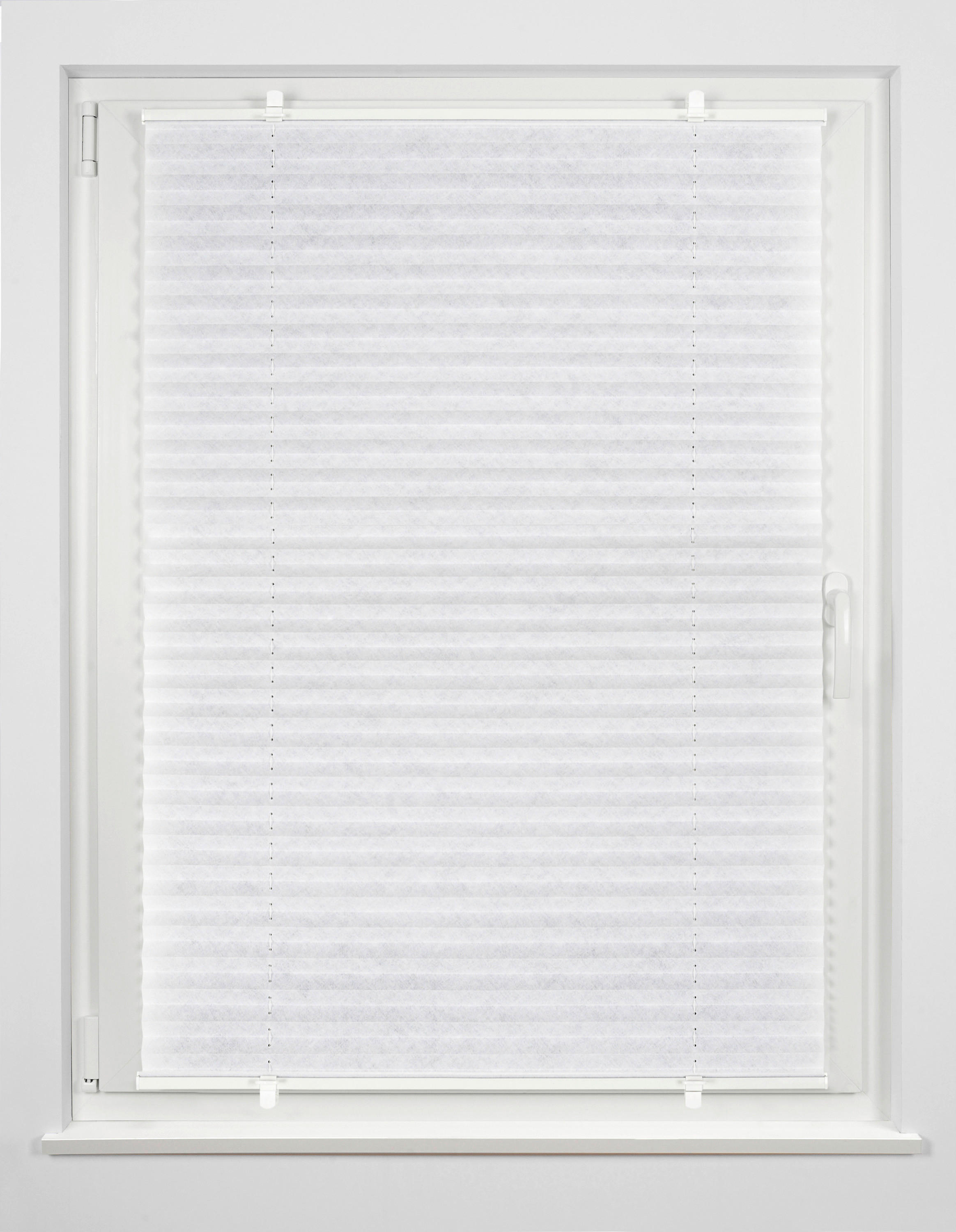 Klemmplissee weiß B/L: ca. 50x130 cm Basic_Klemmplissee_Promo - weiß (50,00/130,00cm)