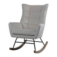Schaukelstuhl Bryana 100 grau B/H/T: ca. 88x97x68 cm Bryana 100 - schwarz/grau (88,00/97,00/68,00cm) - 360 Living