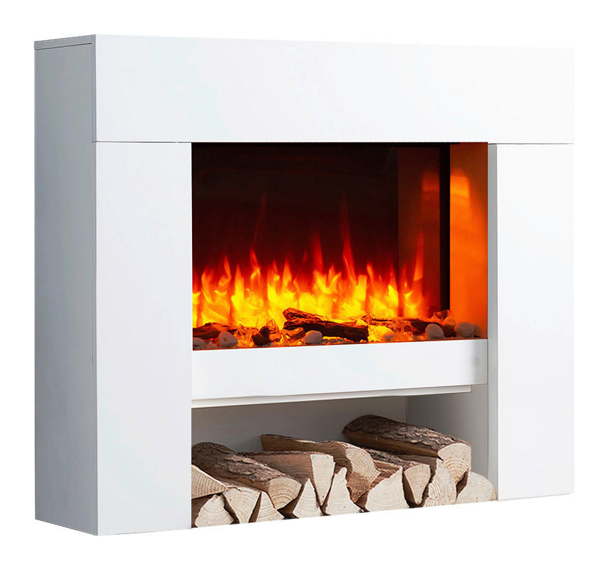 Balderia Elektrischer-Kamin Naran weiß MDF B/H/T: ca. 1000x840x245 cm Elekt.-Kamin Naran EF279A-MT279A - weiß (1000,00/840,00/245,00cm) - Balderia