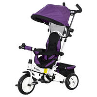 HOMCOM Kinderdreirad violett B/H/L: ca. 50x106x95 cm Kinderdreirad - violett (95,00/50,00/106,00cm) - HOMCOM