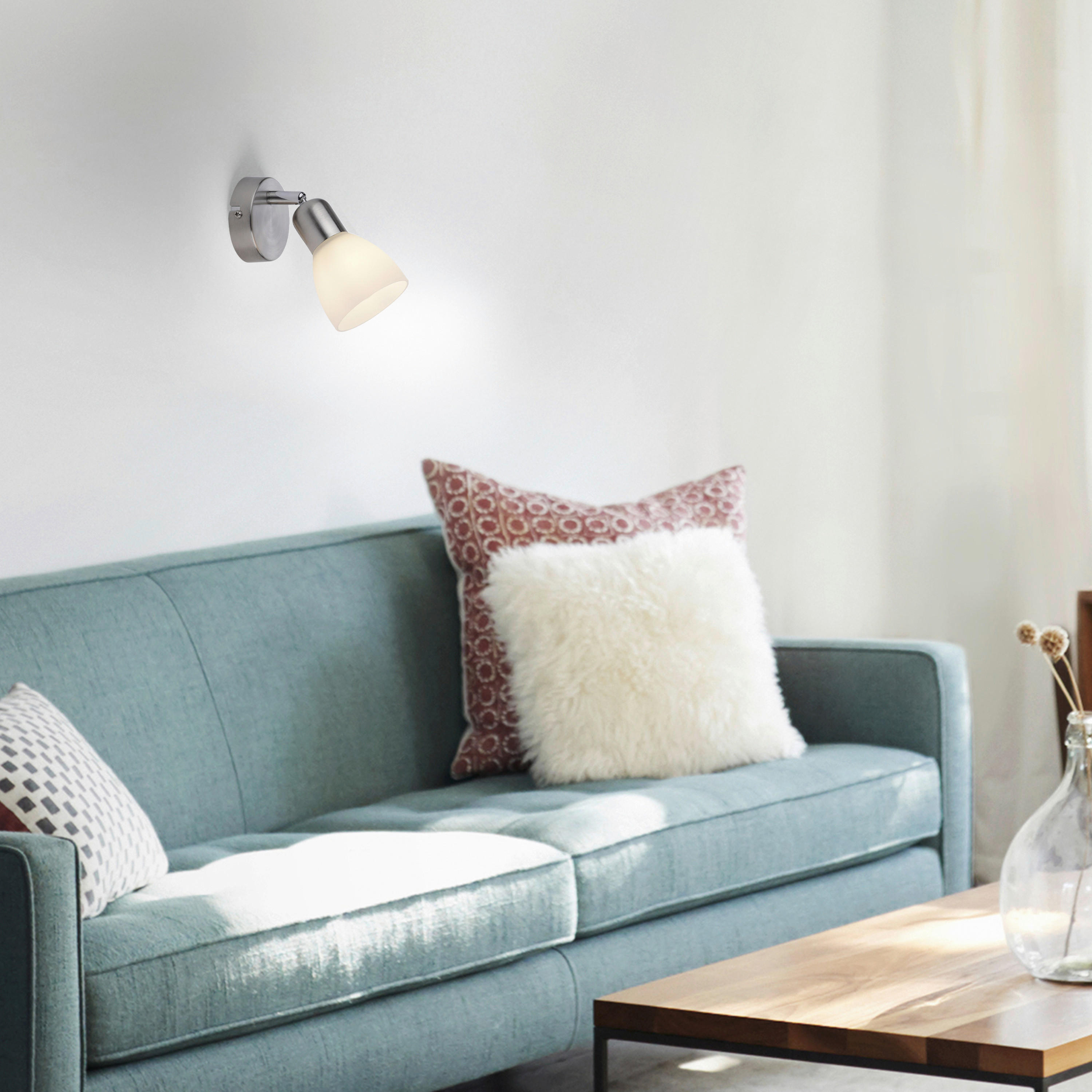 Thumbnail - Just Light Spot PN11951-55  Karo Stahl Aluminium B/H/L: ca. 16x18x16 cm E14 1 Brennstellen