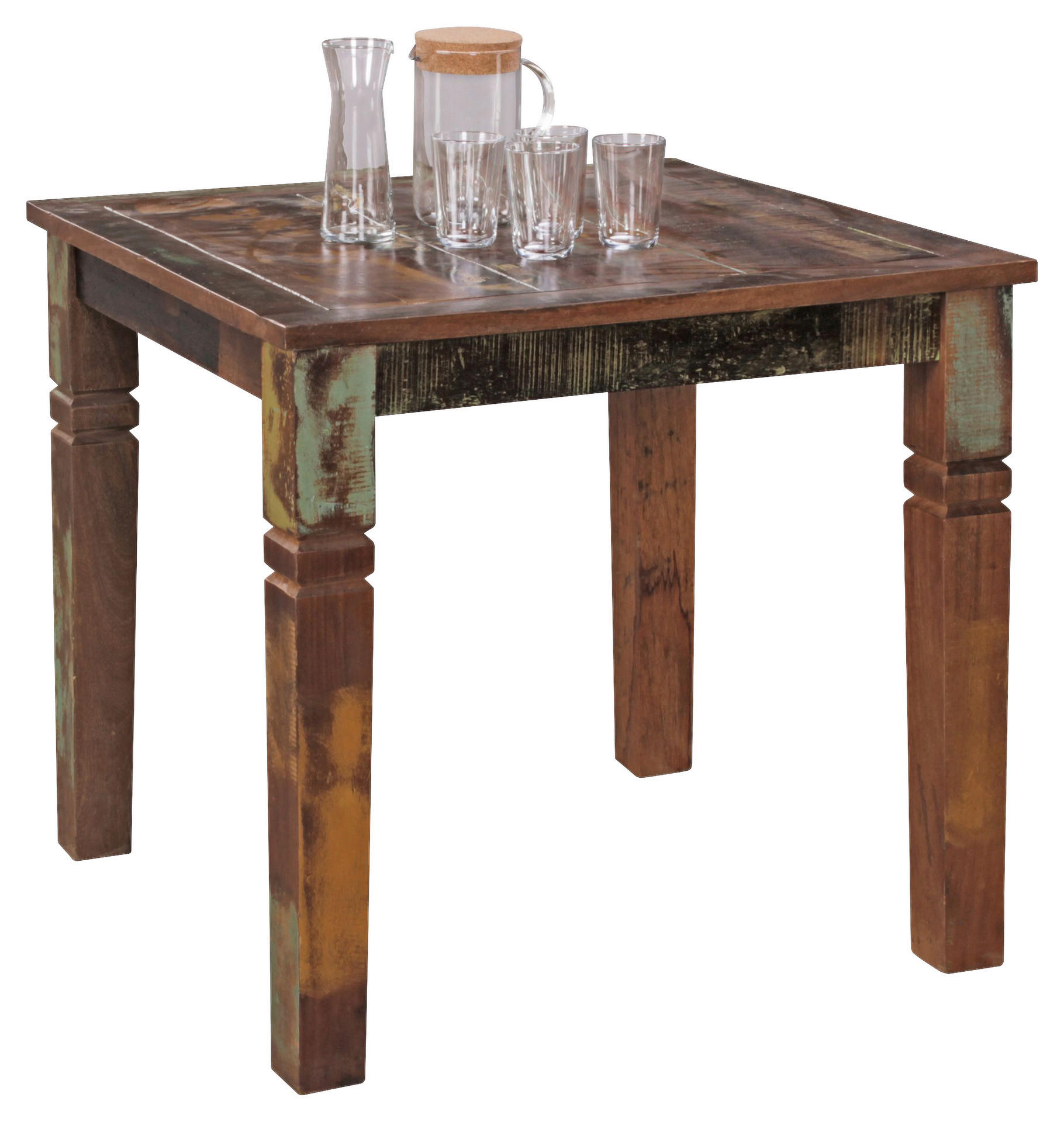 Esstisch natur lackiert B: ca. 80 cm Esszimmertisch - natur (80,00cm) - Wohnling