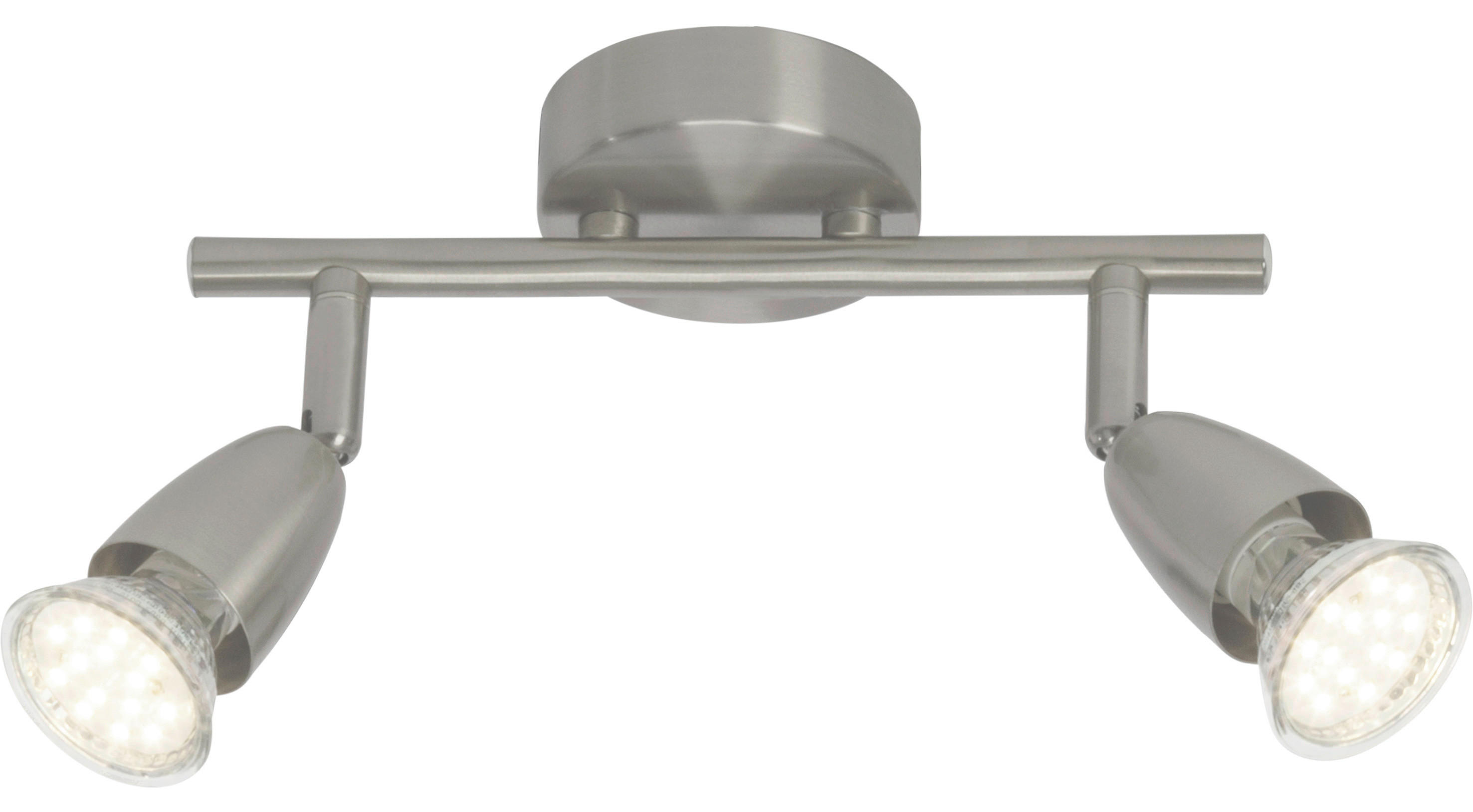 Brilliant Spot G21513/13 Chrom Metall B/T: ca. 25,5x13 cm 2 Brennstellen Spot Amalfi G21513/13 - Chrom (25,50/13,00cm) - Brilliant