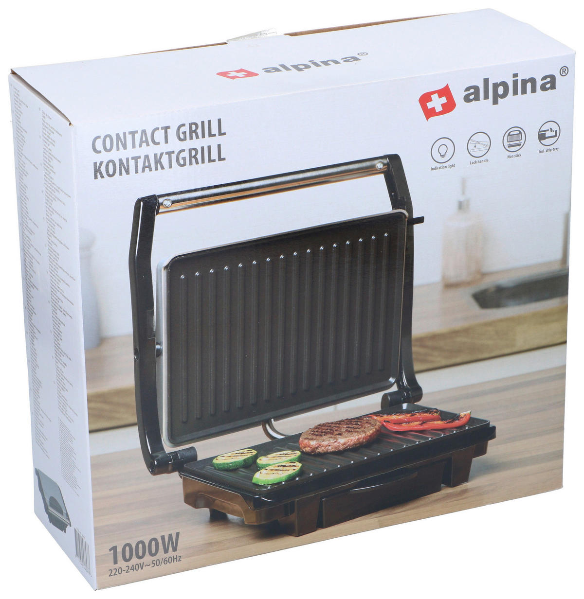 Kontaktgrill schwarz B/H/L: ca. 11,5x29,5x32,5 cm Kontaktgrill - schwarz/silber (32,50/11,50/29,50cm)