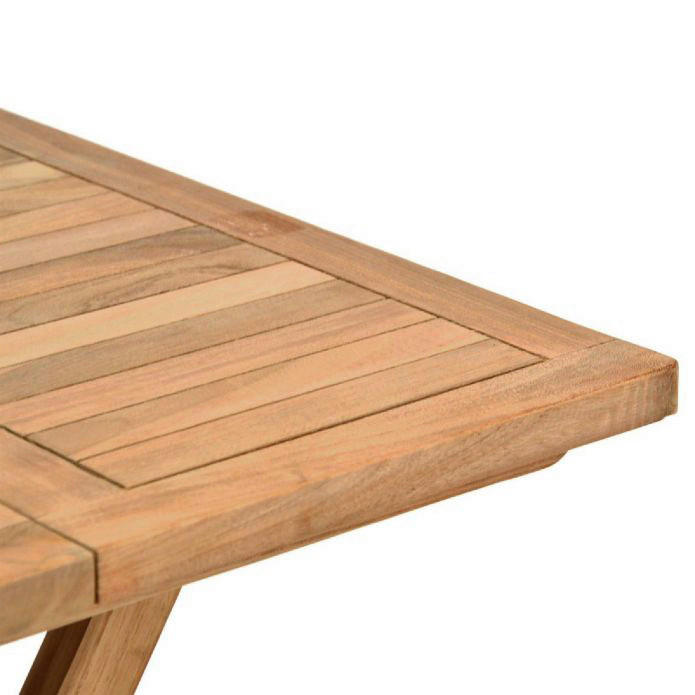 VCM Balkontisch braun Teakholz B/H/T: ca. 50x58x7 cm Balkontisch - braun (50,00/58,00/7,00cm) - VCM