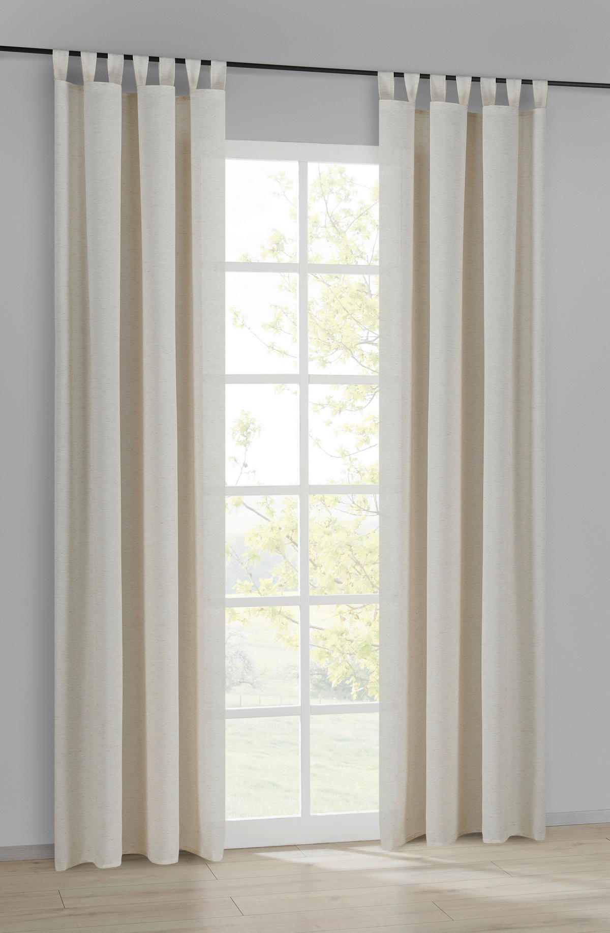 Kombivorhang Nature natur B/L: ca. 135x235 cm Nature - natur (135,00/235,00cm) - POCOline