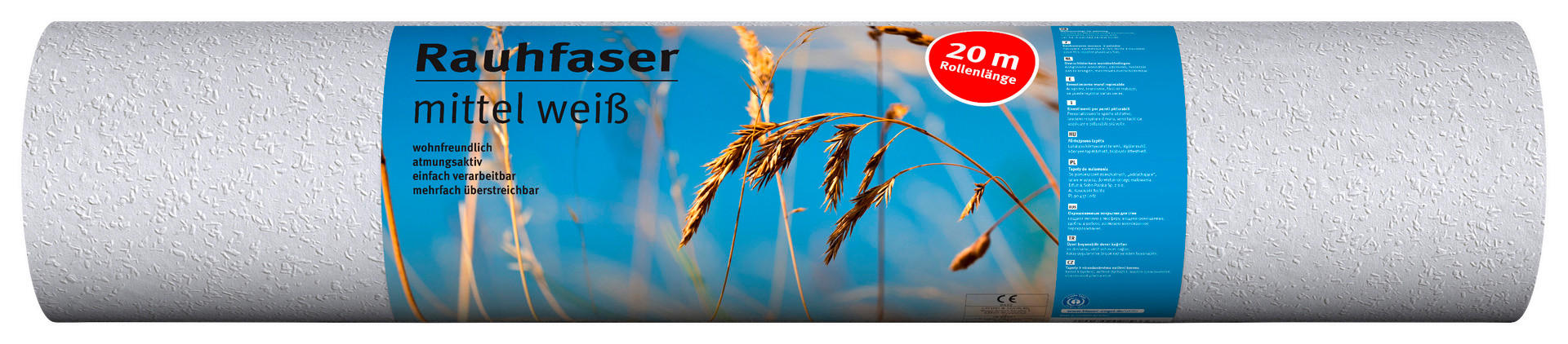 Rauhfaser B/L: ca. 53x2000 cm Rauhfaser mittel 20m - (53,00/2000,00cm)