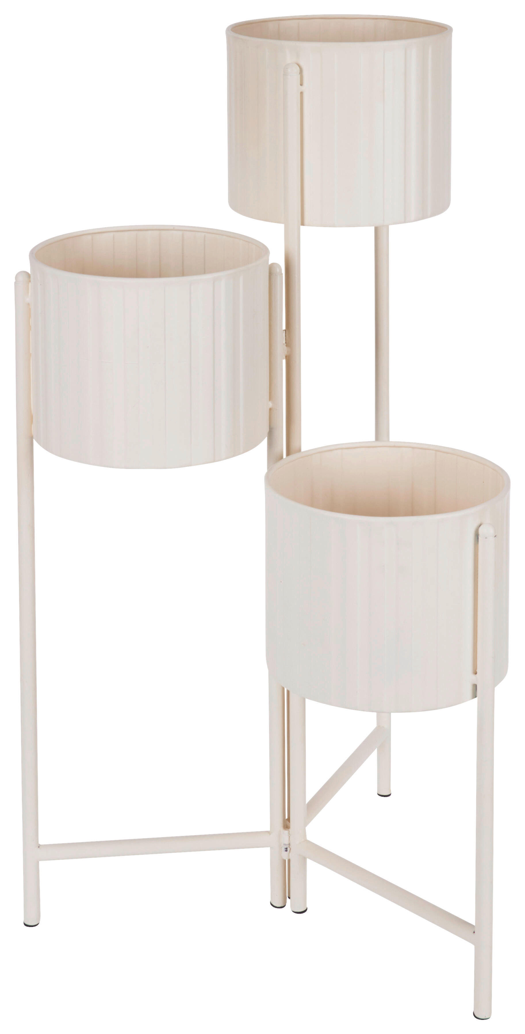 Blumentopfhalter-Set weiß Eisen B/H/L: ca. 39x29x68 cm 3 tlg. Blumentopfhalter_3erSet - weiß (68,00/39,00/29,00cm)