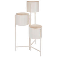Blumentopfhalter-Set weiß Eisen B/H/L: ca. 39x29x68 cm 3 tlg. Blumentopfhalter_3erSet - weiß (68,00/39,00/29,00cm)