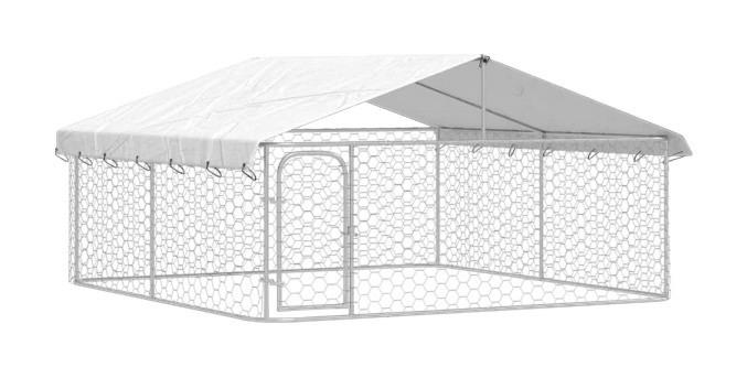 vidaXL Hundezwinger silber Stahl Hundezwinger - silber - vidaXL