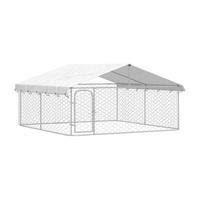 vidaXL Hundezwinger silber Stahl Hundezwinger - silber - vidaXL