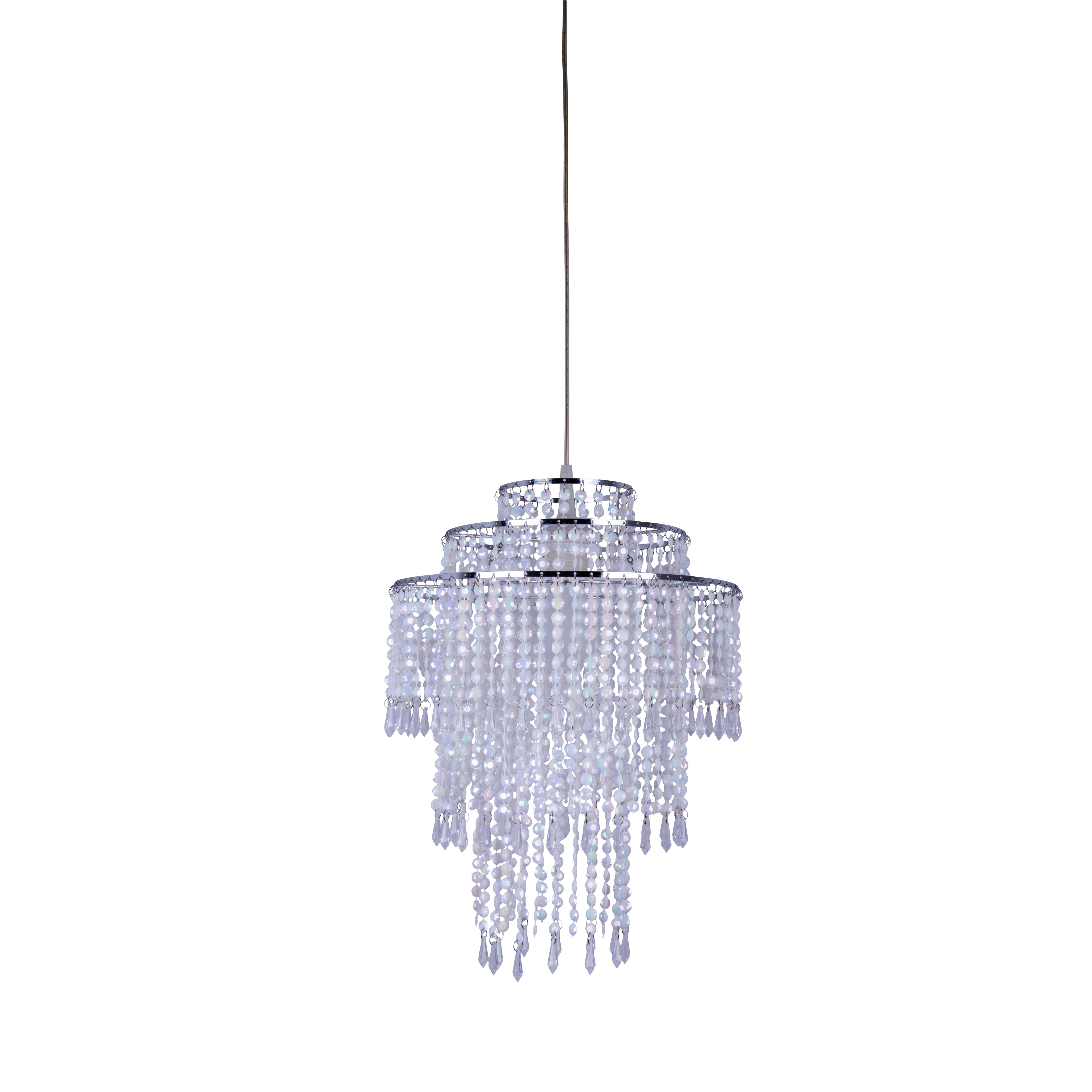 Näve Leuchten Pendelleuchte 7013831 transparent Metall Kunststoff B/H/T: ca. 32x43x32 cm E27 1 Brennstellen Lina - transparent (32,00/43,00/32,00cm) - Näve Leuchten