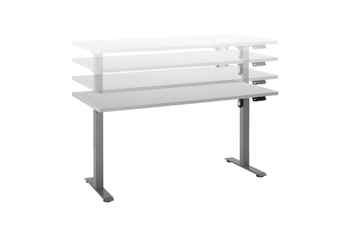 höhenverstellbarer Schreibtisch Pronto 2 weiß B/H/T: ca. 160x75x77 cm Pronto 2 - weiß (160,00/75,00/77,00cm)