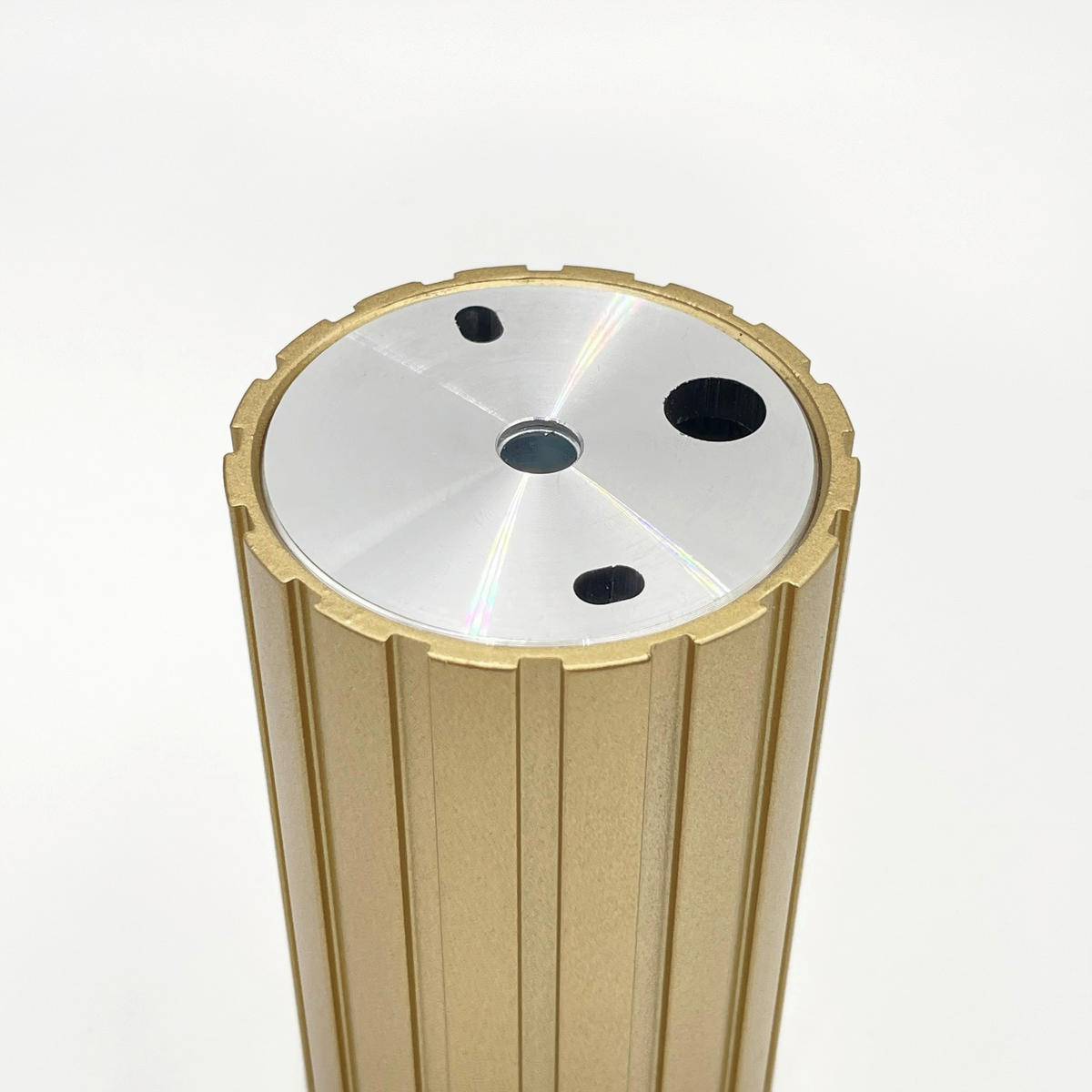 Lamkur Strahler gold Stahl B/H/L: ca. 6,5x10x6,5 cm 1 Brennstellen Prisma - gold (6,50/6,50/10,00cm) - Lamkur