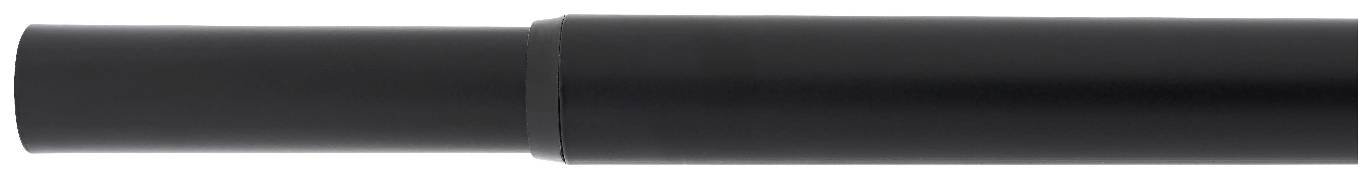 ondeco Stilgarnitur schwarz Metall L: ca. 280 cm ausziehbar von ca. 160 bis 280 cm 1.0 Läufe Teleskop-Rohr - schwarz (280,00cm) - ondeco