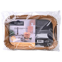 MICHELINO Backpapier Backpapier_Airfryer_50erPack eckig - braun - MICHELINO