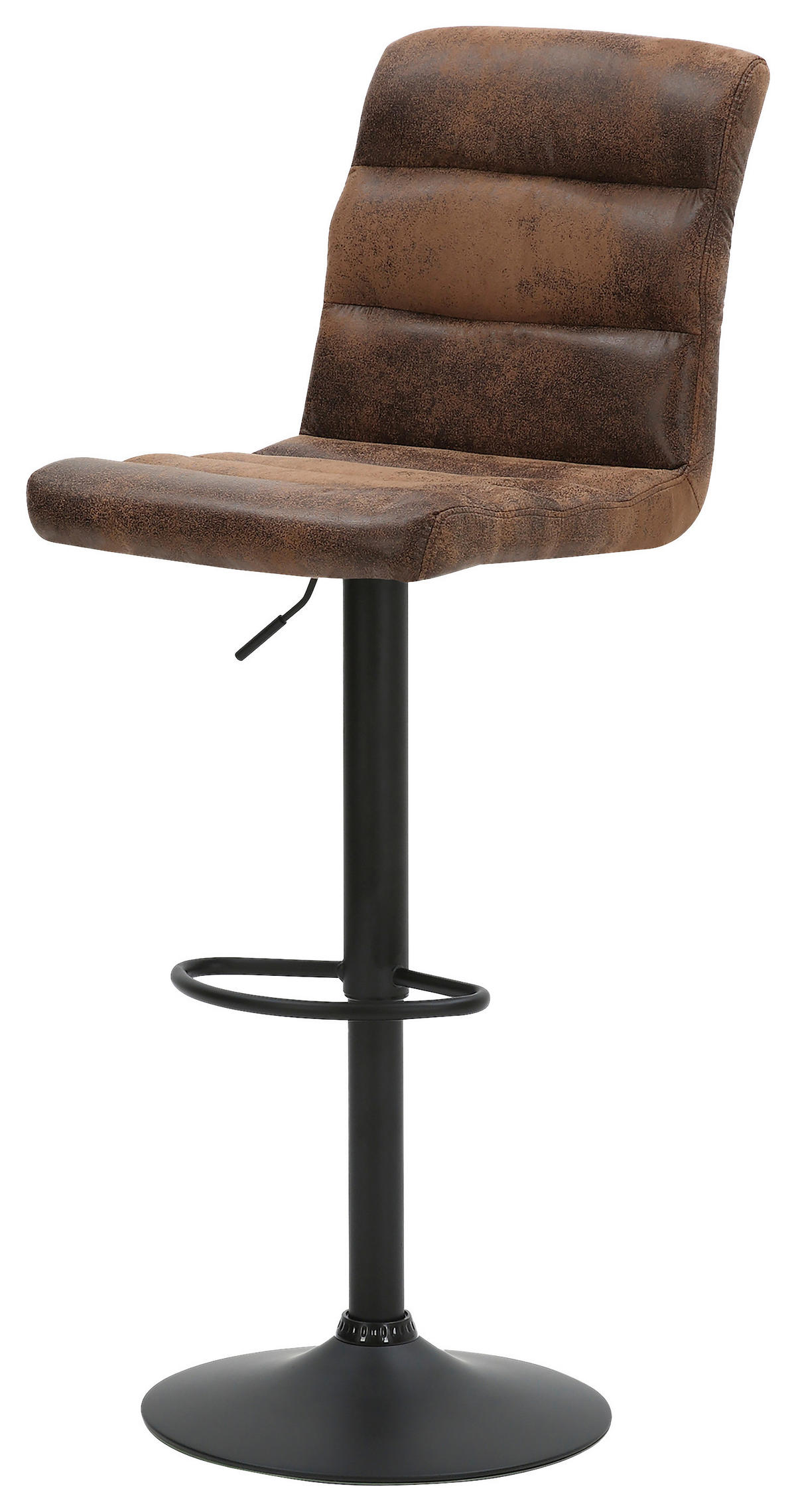 Barhocker PHIL Polyester B/H/T: ca. 42x100x51 cm PHIL - braun/schwarz (42,00/100,00/51,00cm) - byLIVING