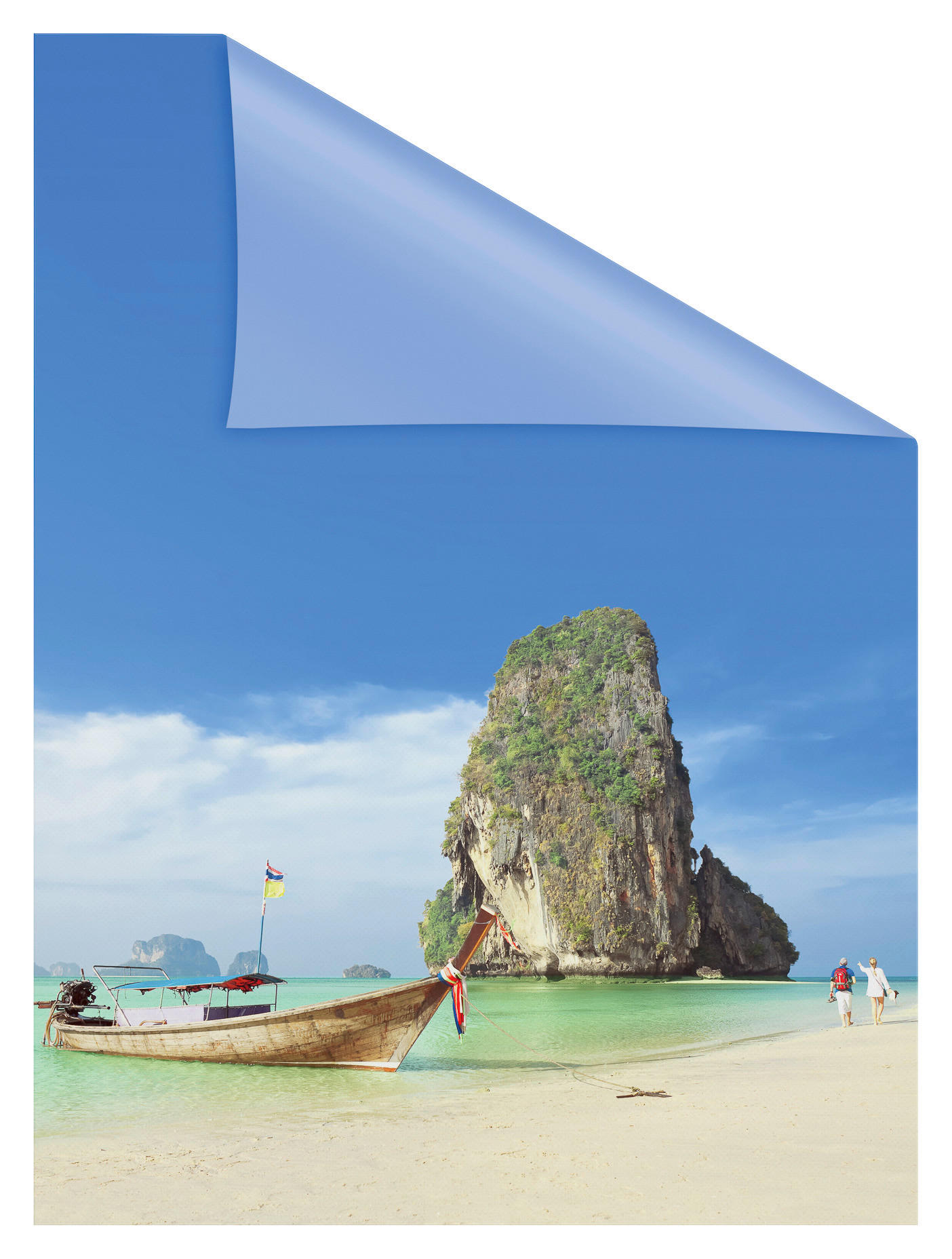 Thumbnail - LICHTBLICK Fensterfolie Thailand Meer Thailand bunt B/L: ca. 100x130 cm