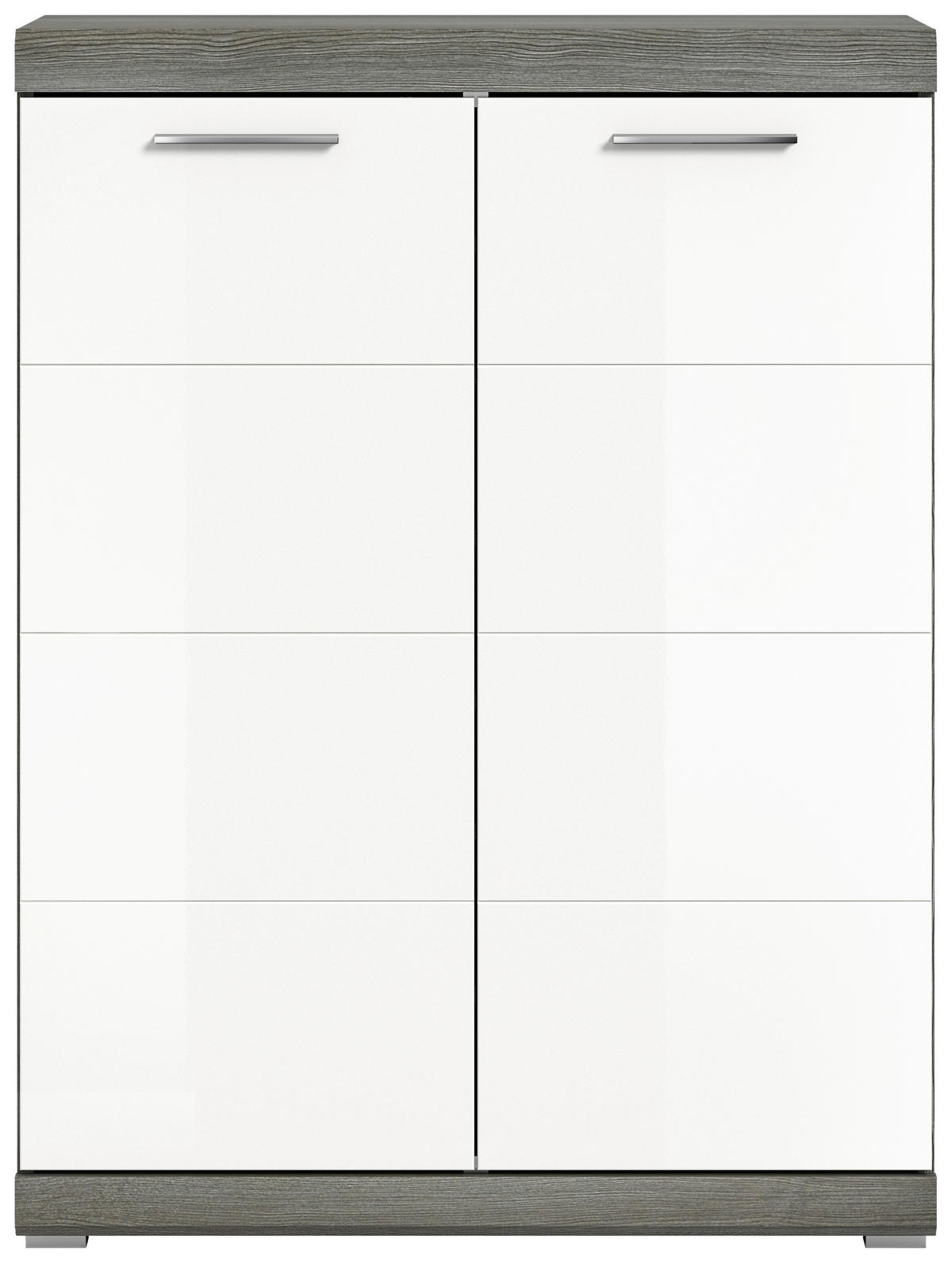 Schuhschrank SCOUT Rauchsilber Nachbildung weiß Hochglanz B/H/T: ca. 90x120x37 cm SCOUT - weiß (90,00/120,00/37,00cm) - xonox.home