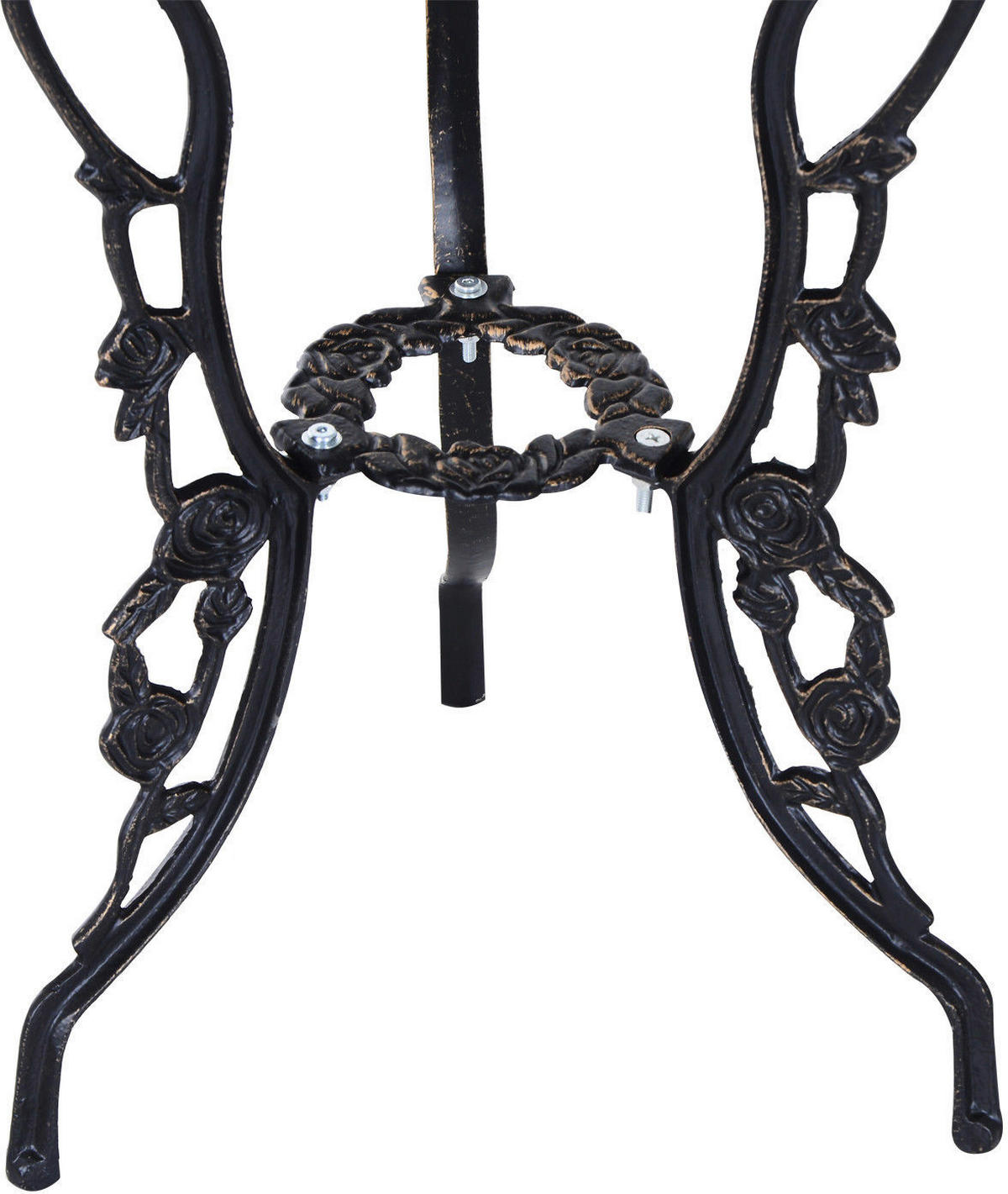 Outsunny Bistro-Set bronze Alu B/H/L: ca. 60x67x60 cm Bistro-Set - bronze (60,00/60,00/67,00cm) - Outsunny