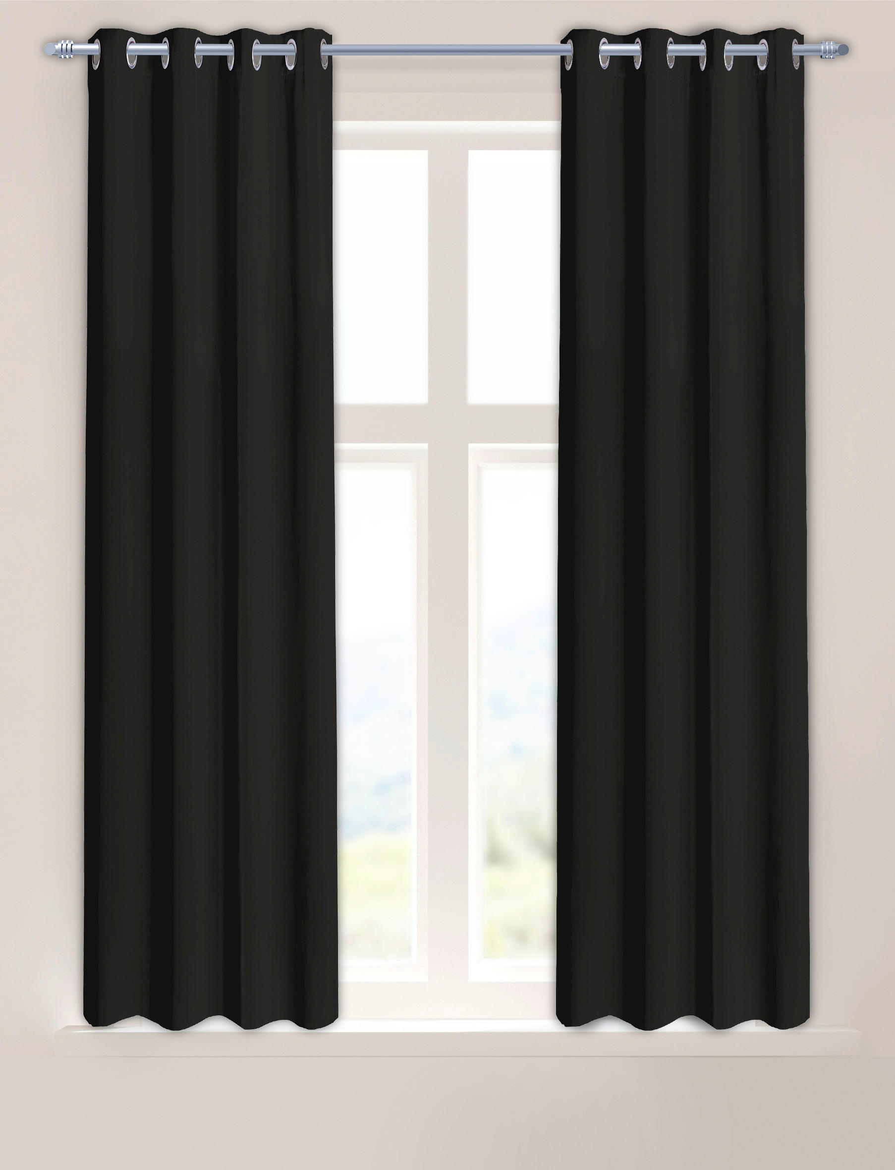 Verdunklungsvorhang Darkness schwarz B/L: ca. 135x175 cm Darkness - schwarz (135,00/175,00cm)