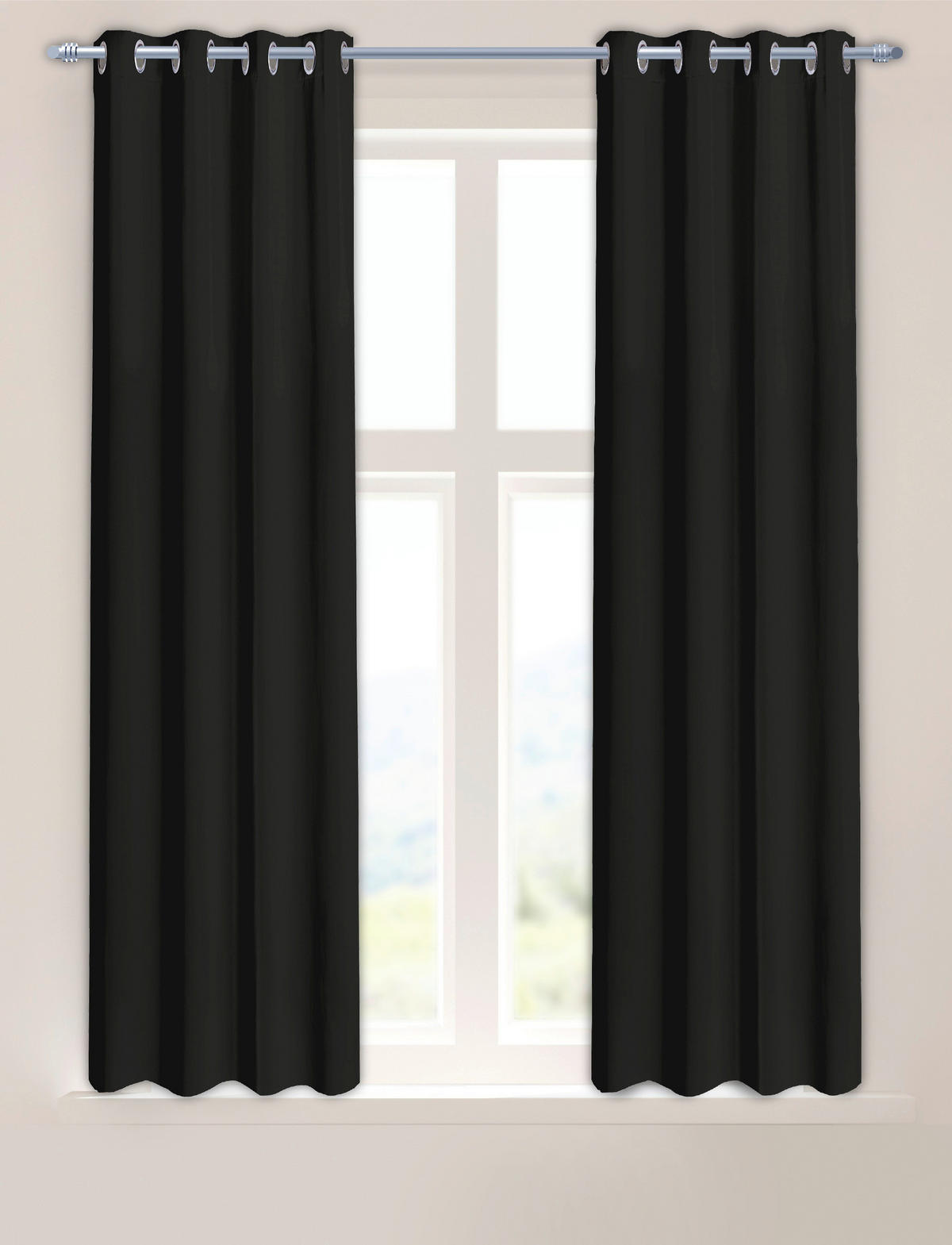 Verdunklungsvorhang Darkness schwarz B/L: ca. 135x175 cm Darkness - schwarz (135,00/175,00cm)