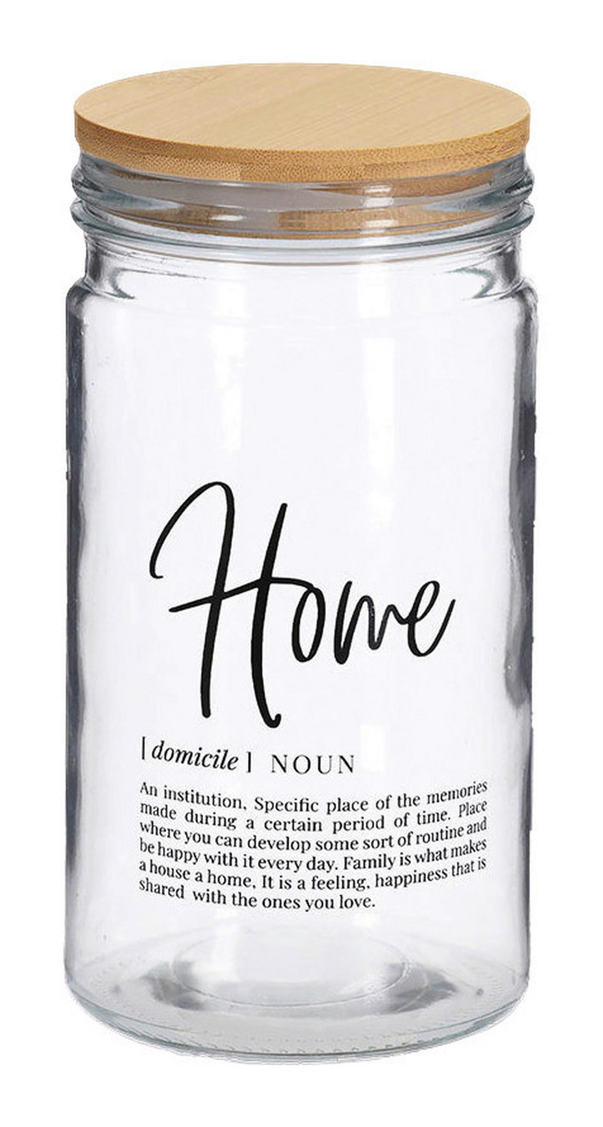 Zeller Vorratsglas Home natur Home - natur/transparent (10,00/10,00/195,00cm) - Zeller