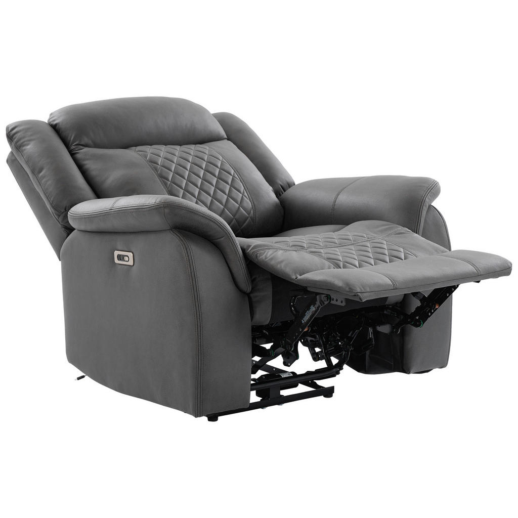 Thumbnail - Sessel Pedro grau Microfaser B/H/T: ca. 103x108x94 cm