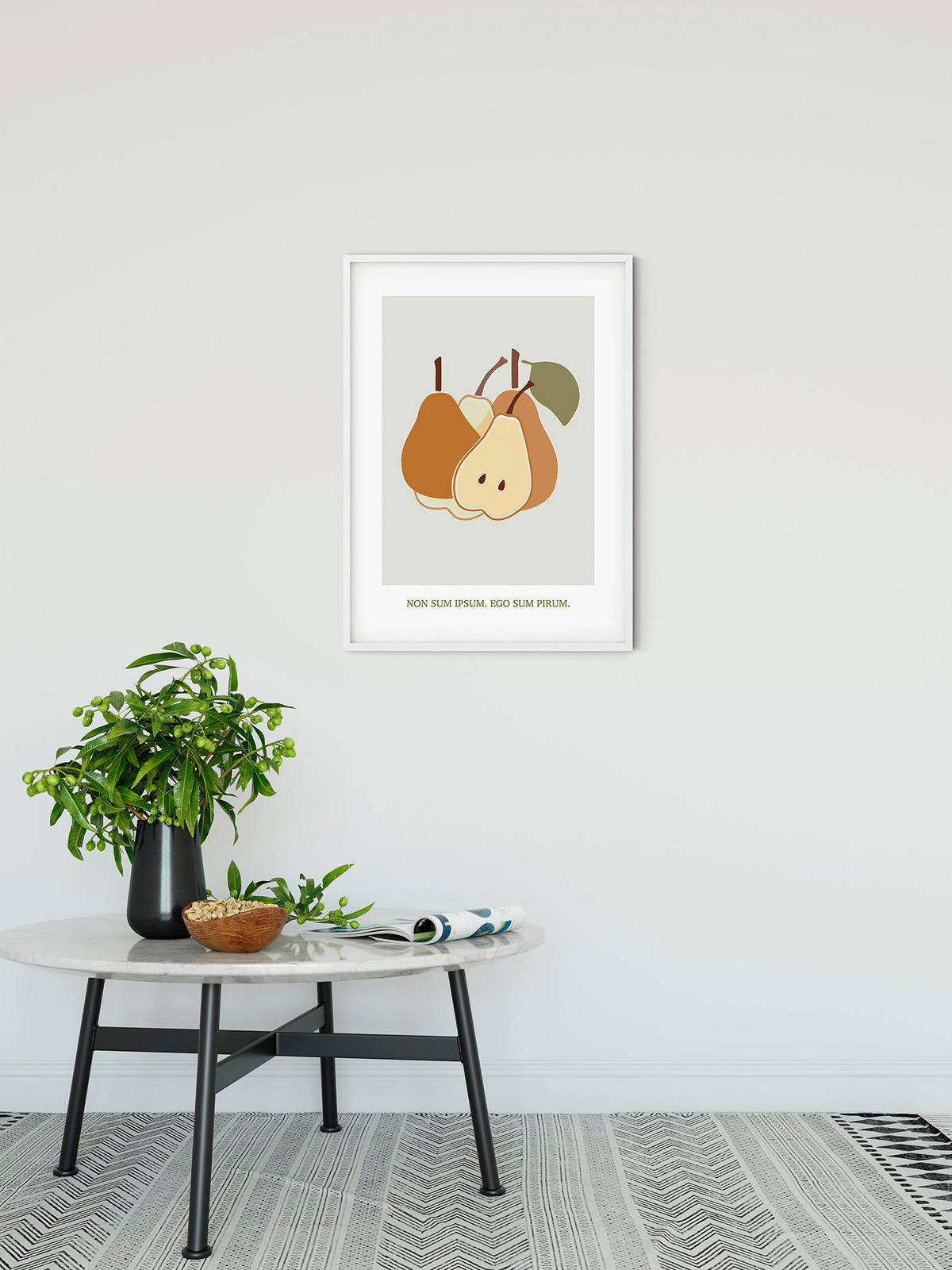 Komar Poster Cultivated Pears Pflanzen B/L: ca. 50x70 cm Cultivated Pears - (50,00/70,00cm) - Komar
