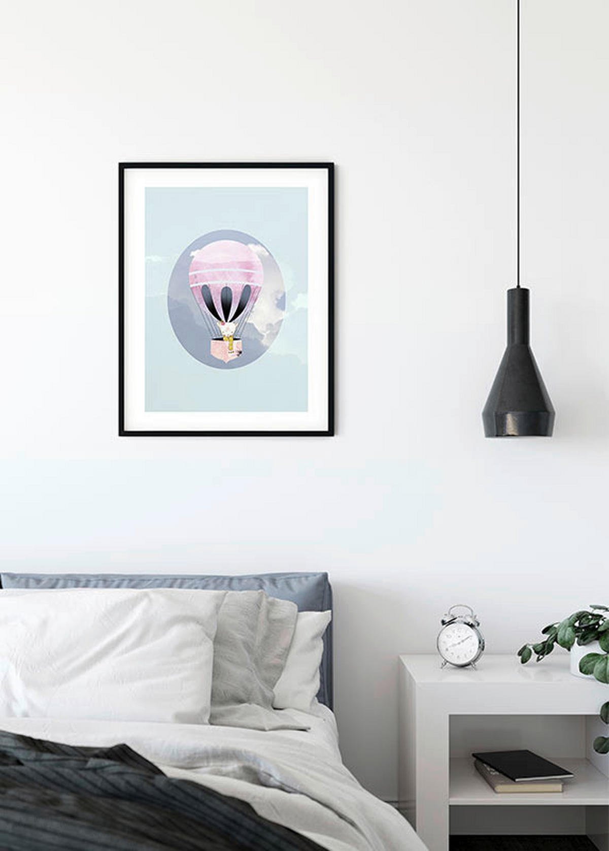 Komar Poster Happy Balloon Green Luftballons B/L: ca. 40x50 cm Happy Balloon Green - (40,00/50,00cm) - Komar
