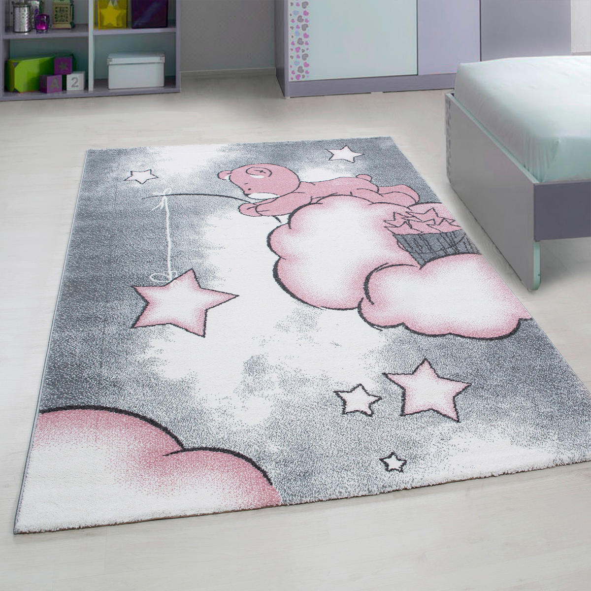 Ayyildiz Teppich KIDS pink B/L: ca. 80x150 cm KIDS - pink (80,00/150,00cm) - Ayyildiz