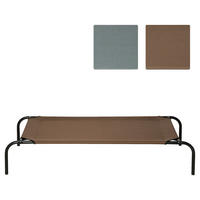 PawHut Hunde-Zubehör grau Polypropylen B/H/L: ca. 68x110x20 cm Hundebett - grau (20,00/68,00/110,00cm) - PawHut