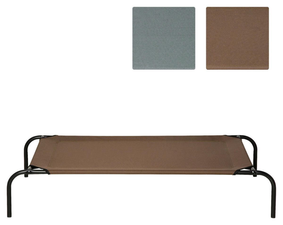 PawHut Hunde-Zubehör grau Polypropylen B/H/L: ca. 68x110x20 cm Hundebett - grau (20,00/68,00/110,00cm) - PawHut