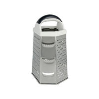 Metaltex Reibe weiß Edelstahl B/H/L: ca. 11,2x32,2x14 cm Sechskantreibe - weiß/silber (14,00/11,20/32,20cm) - Metaltex