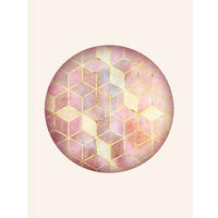 Komar Poster Mosaik Circle Rosso Abstrakt B/L: ca. 30x40 cm Mosaik Circle Rosso - (30,00/40,00cm) - Komar