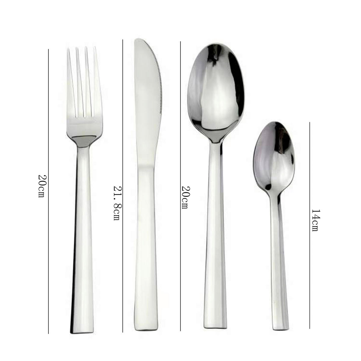 Sensation Besteck silber Edelstahl 16 tlg. Besteckset_Sven_16tlg. - silber - Sensation