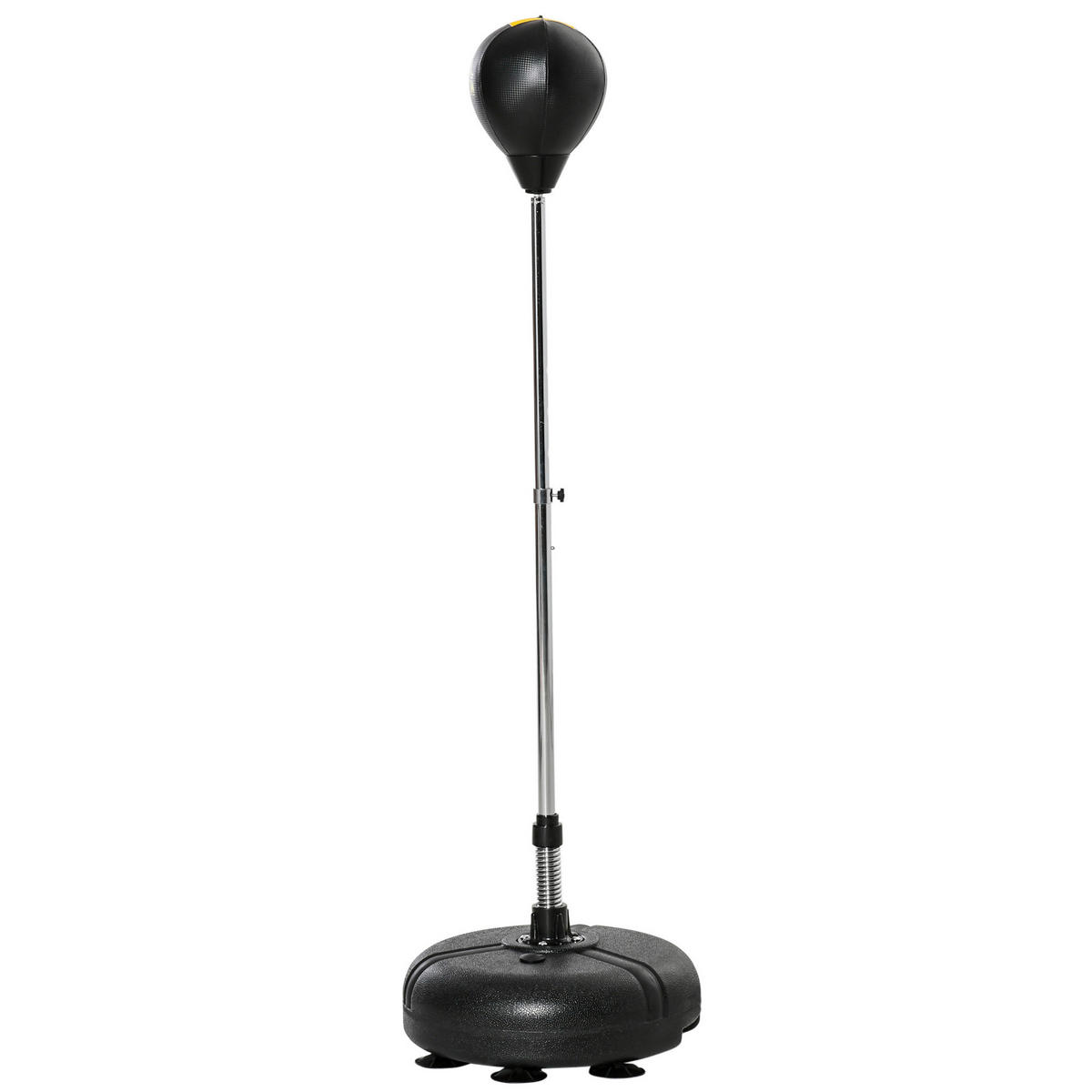 HOMCOM Punchingball Set schwarz Kunstleder B/H/L: ca. 45x151x45 cm Punchingball Set - schwarz (45,00/45,00/151,00cm) - HOMCOM