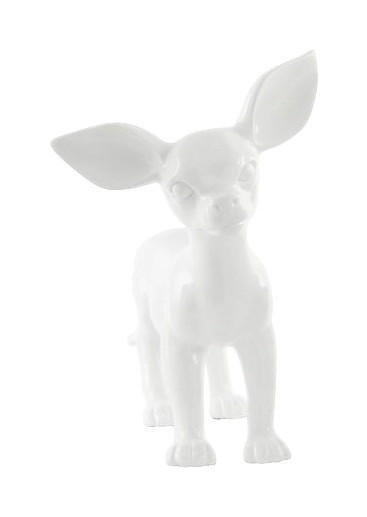 Kayoom Skulptur Chihuahua 120 weiß Kunststoff B/H/T: ca. 28x40x44 cm Chihuahua 120 - weiß (28,00/40,00/44,00cm)