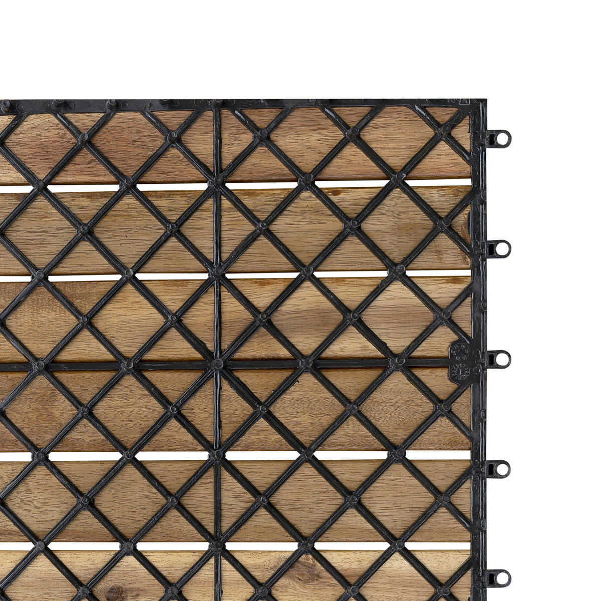 POCOline Terrassenfliese Akazie Akazie B/L: ca. 30x30 cm Akazie - Akazie (30,00/30,00/2,40cm) - POCOline