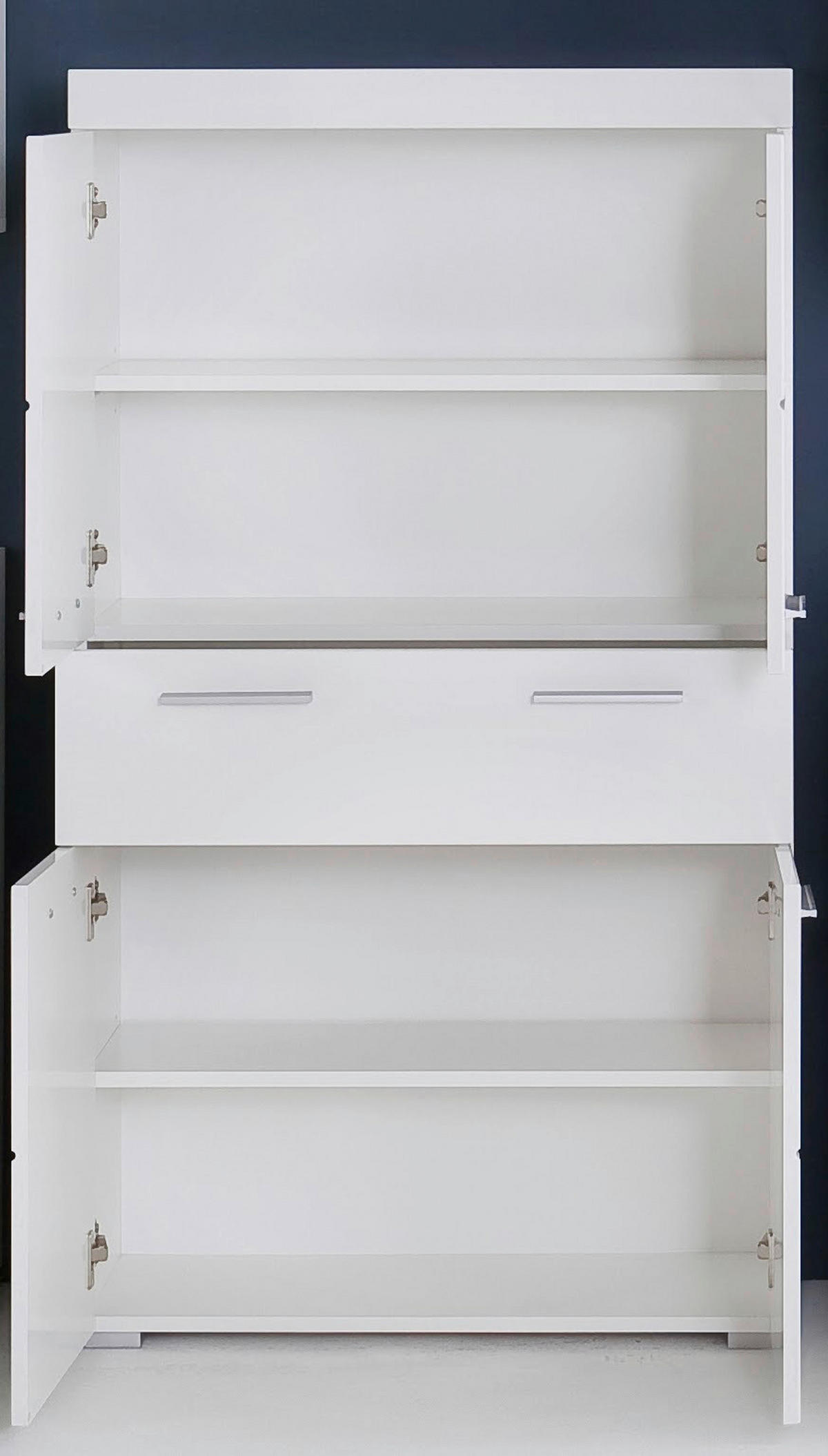 Midischrank Amanda B/H/T: ca. 73x132x31 cm Amanda - weiß (73,00/132,00/31,00cm)