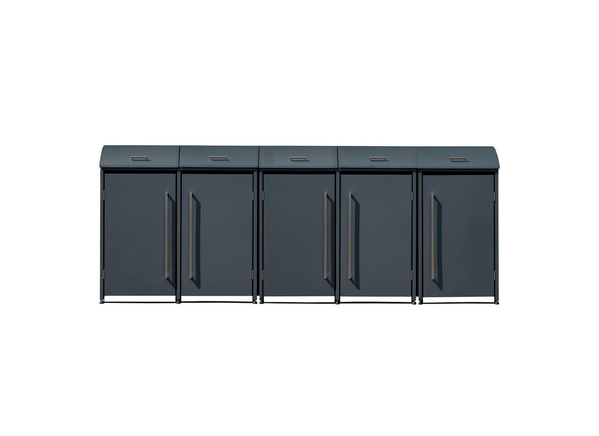 Westmann Mülltonnenbox Moderna anthrazit B/H/L: ca. 350x135x83 cm Moderna - anthrazit (83,00/350,00/135,00cm) - Westmann