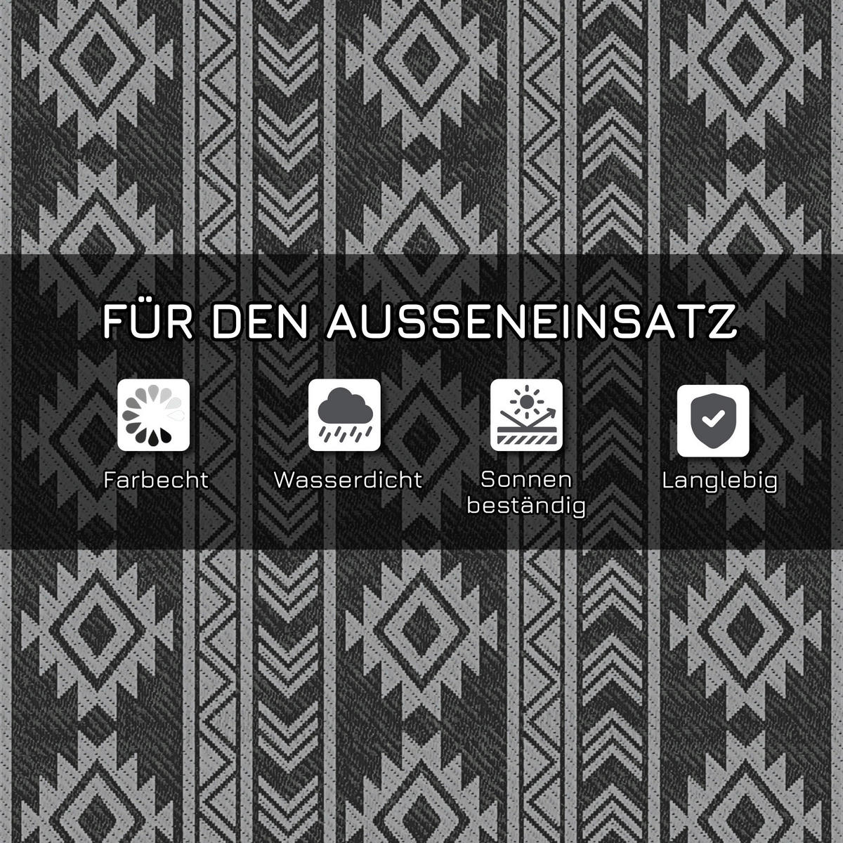 Outsunny Outdoor-Teppich Outdoor-Teppich - (182,00/274,00/0,30cm) - Outsunny