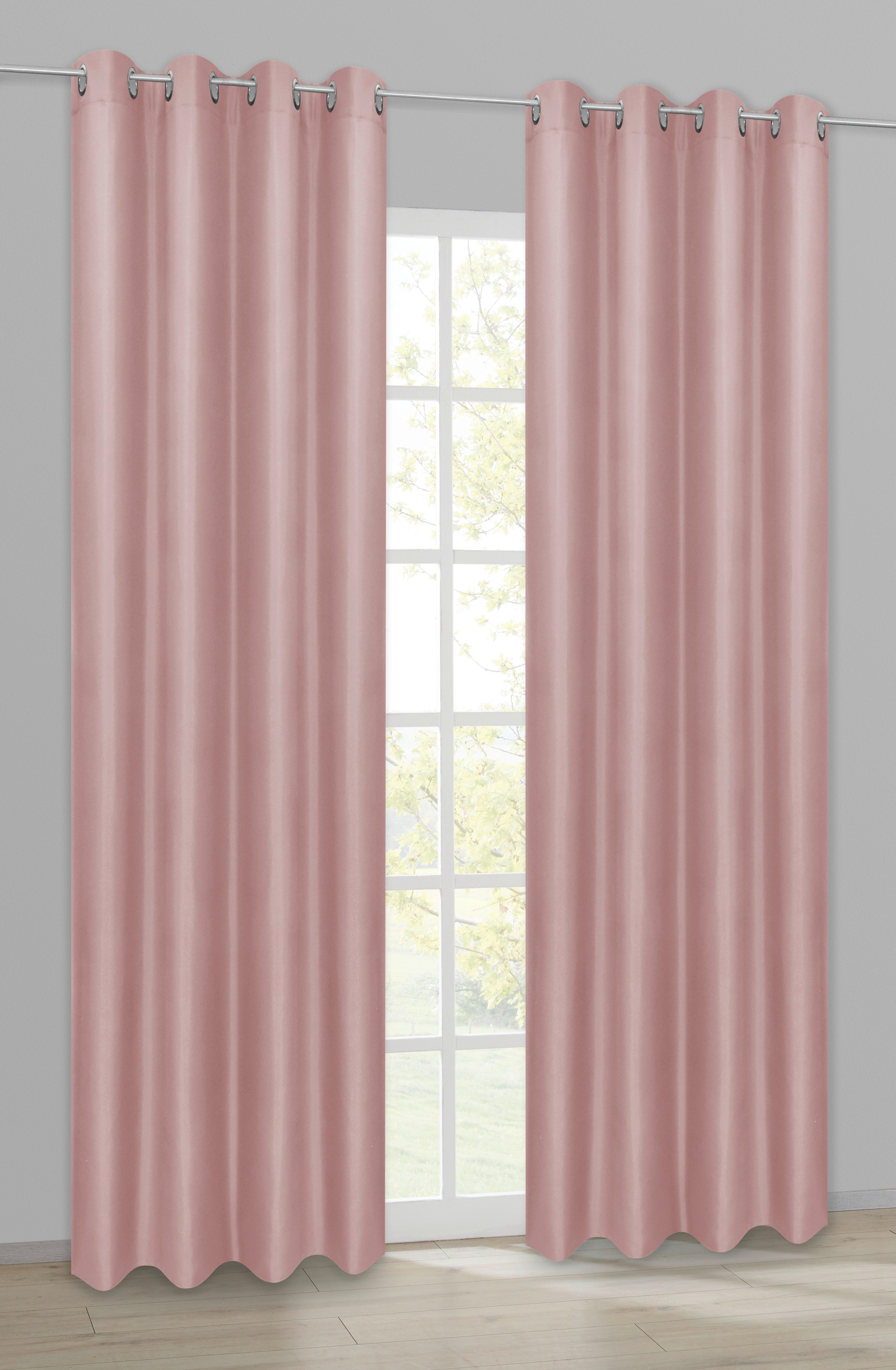 Ösenvorhang Barnaby altrosa B/L: ca. 140x235 cm Barnaby - altrosa (140,00/235,00cm) - ACUS design collection