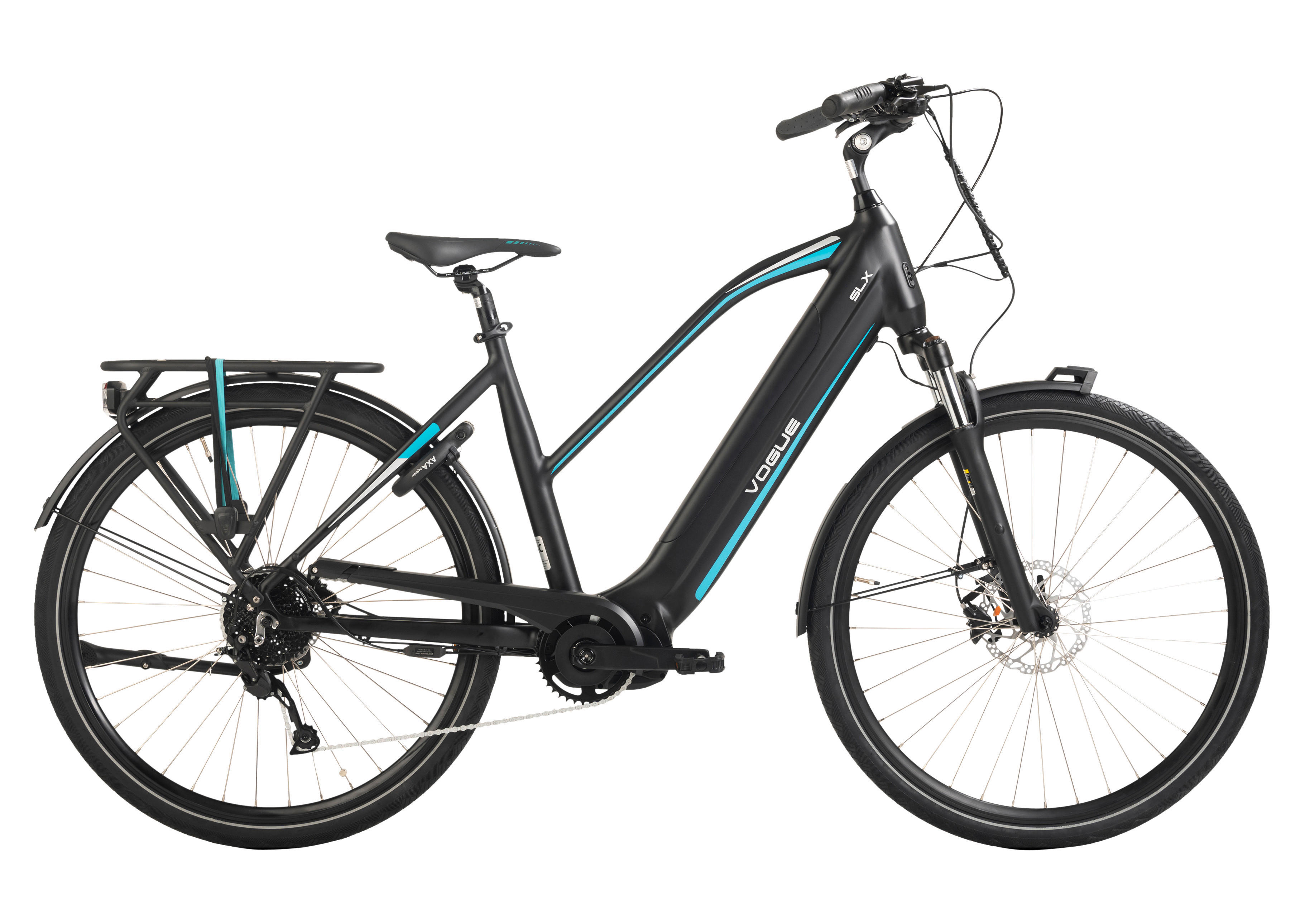 VOGUE BIKE E-Bike SLX SLX 28 Zoll Rahmenhöhe 51 cm 9 Gänge schwarzblau schwarzblau ca. 250 W ca. 28 Zoll