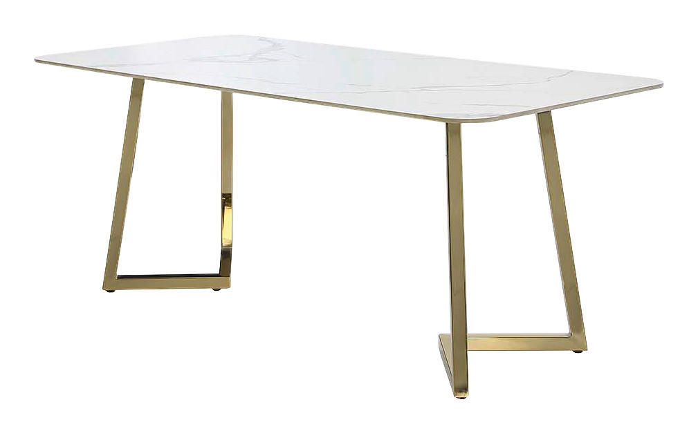 Esstisch  weiß Keramik Optik B/T: ca. 180x90 cm Texel_Esstisch_6003562 - weiß (180,00/90,00cm)