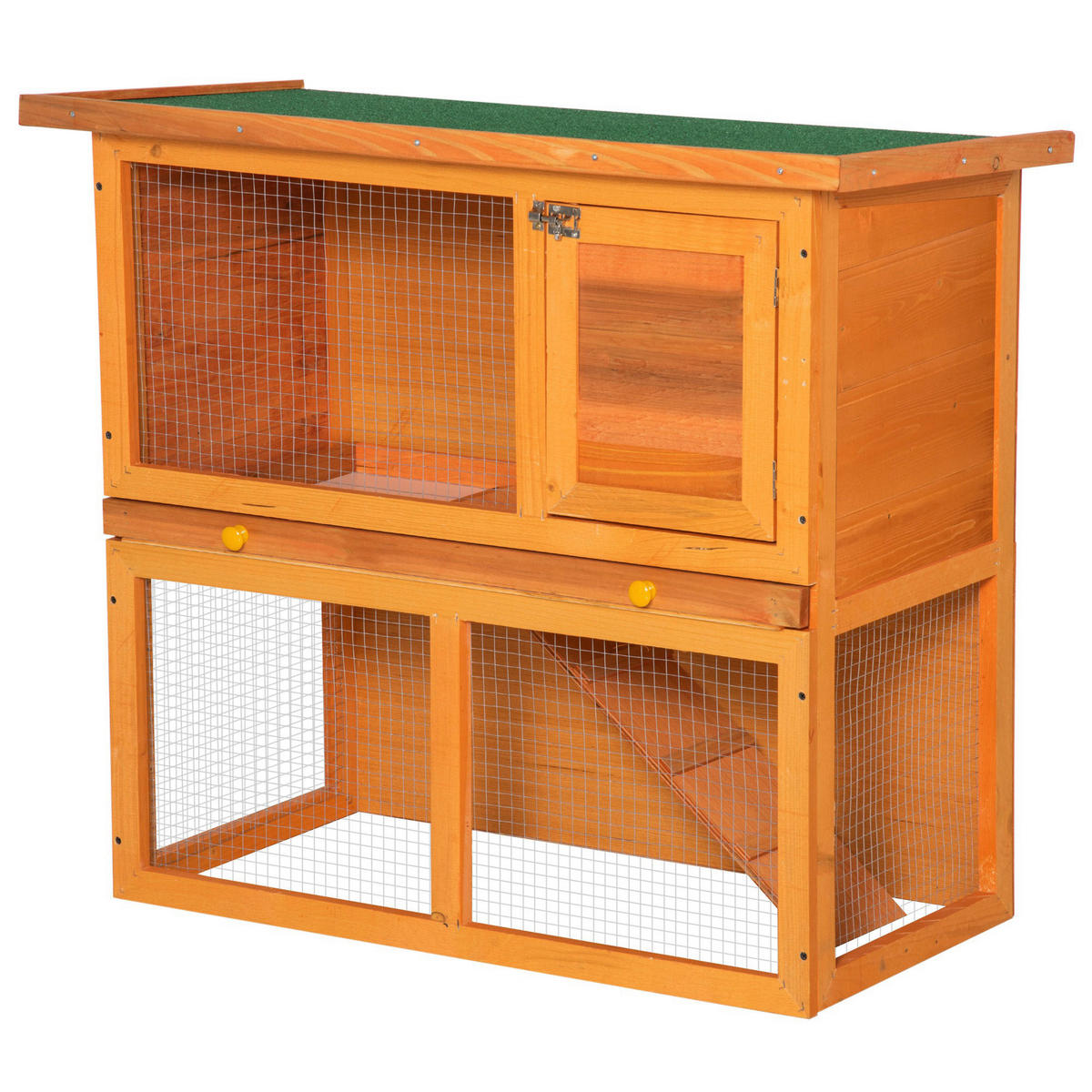PawHut Kaninchenstall Kaninchenstall - (90,00/45,00/80,00cm) - PawHut