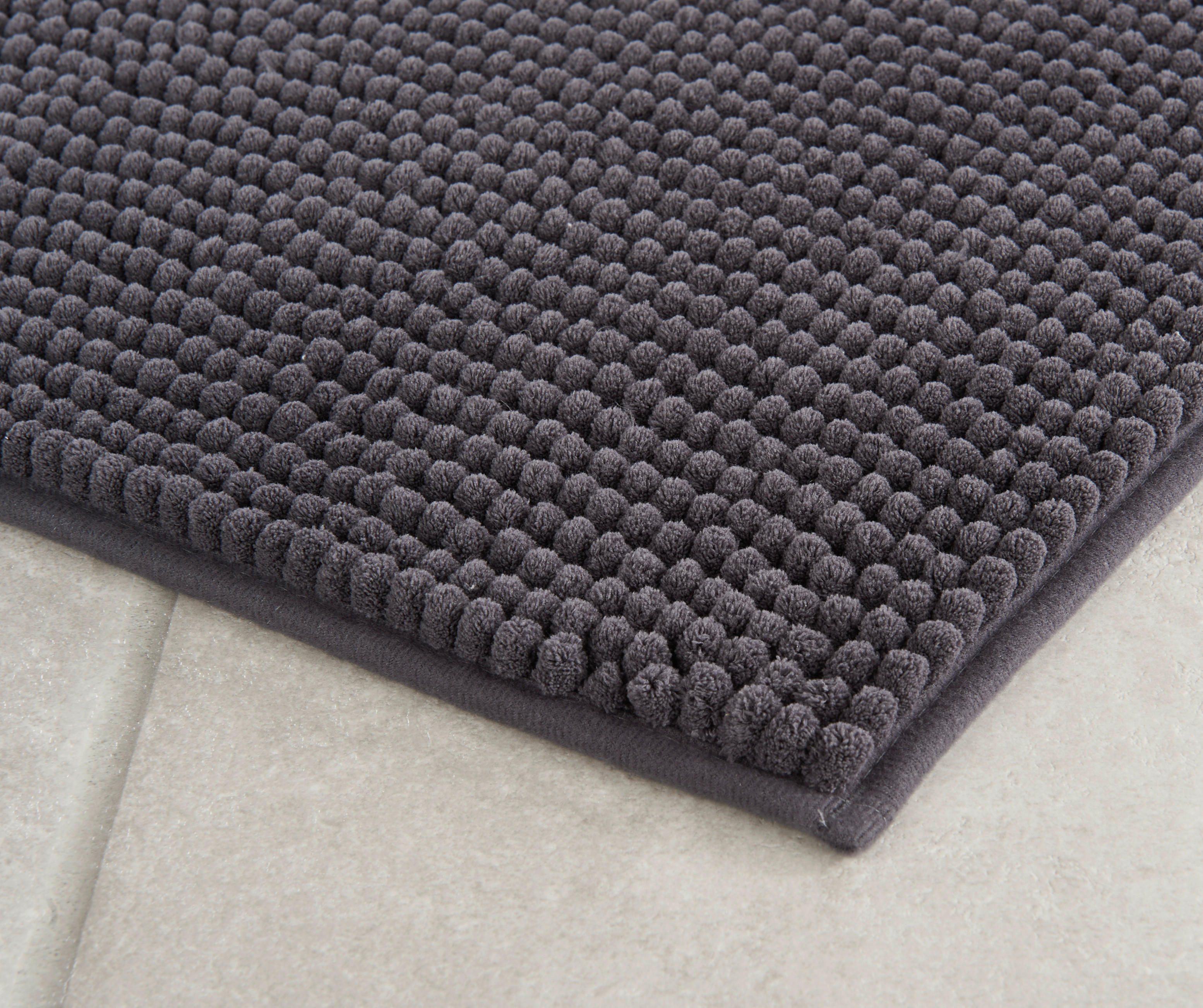 Badematte Chenille Chenille - anthrazit (60,00/50,00cm) - Tuffi