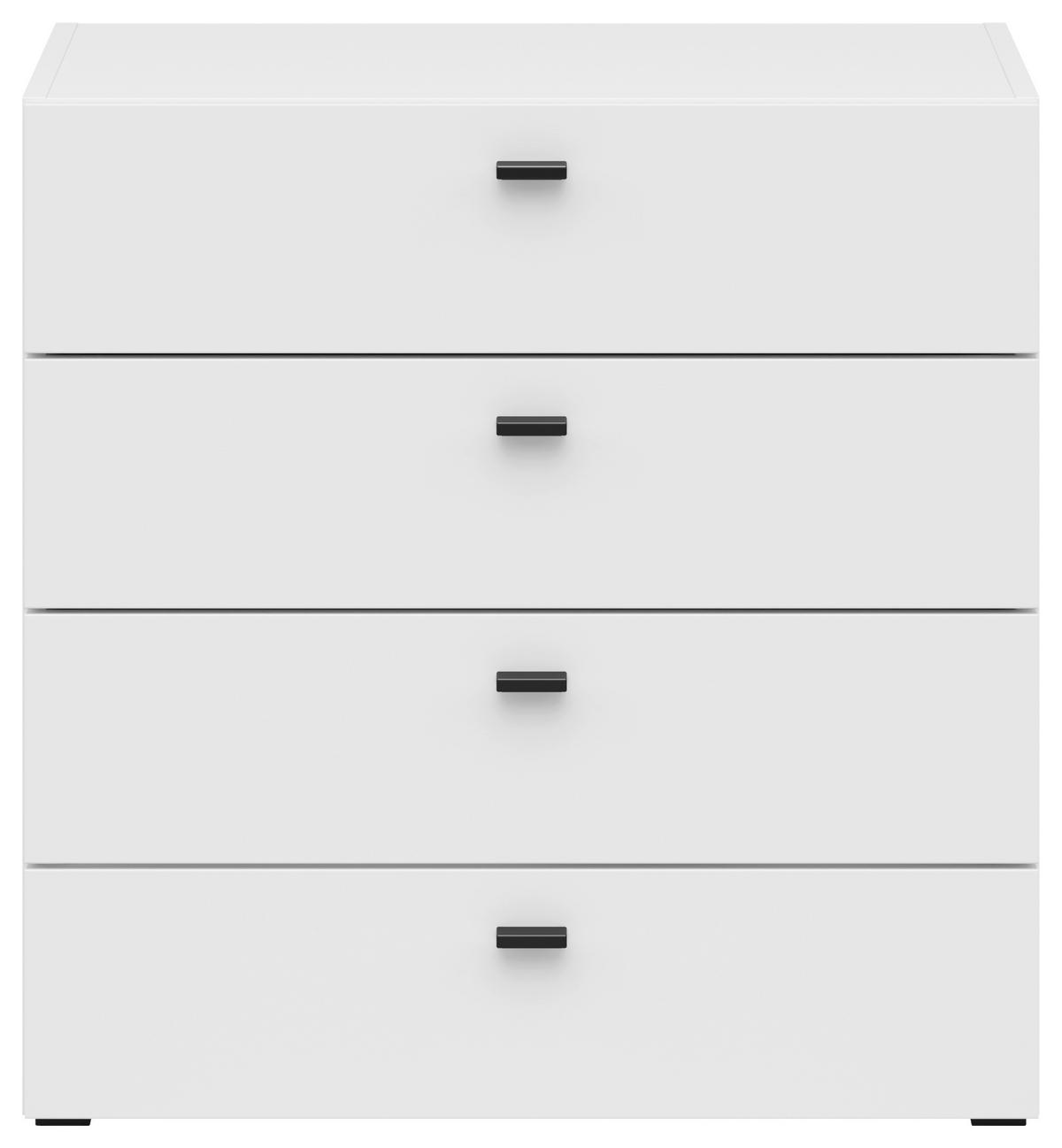 Schubkastenkommode System 64 weiß matt B/H/T: ca. 64x64x35 cm System 64 - weiß (64,00/64,00/35,00cm)